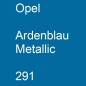 Preview: Opel, Ardenblau Metallic, 291.